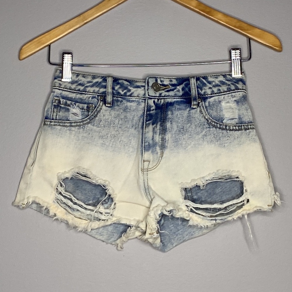 HIGH RISE DENIM‎ SHORTS